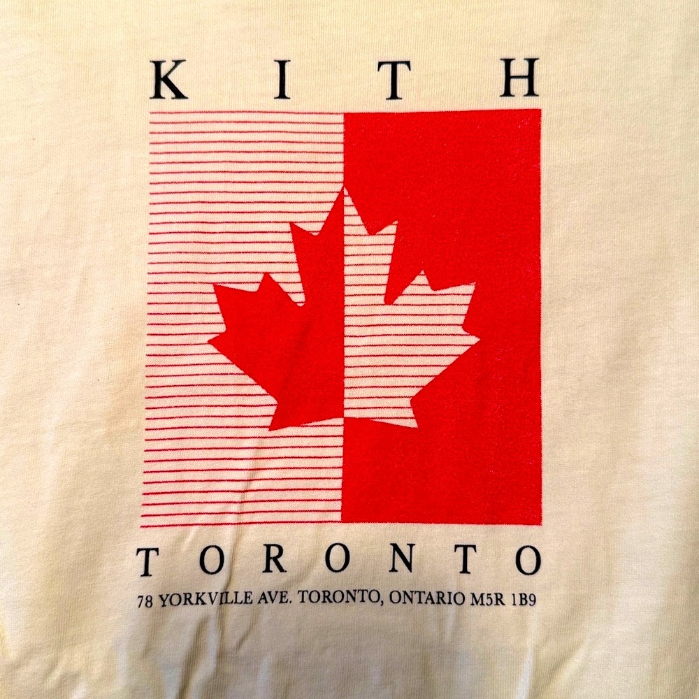 KITH TORONTO SYMMETRY VINTAGE TEE - SANDRIFT Men’s Size S FW23